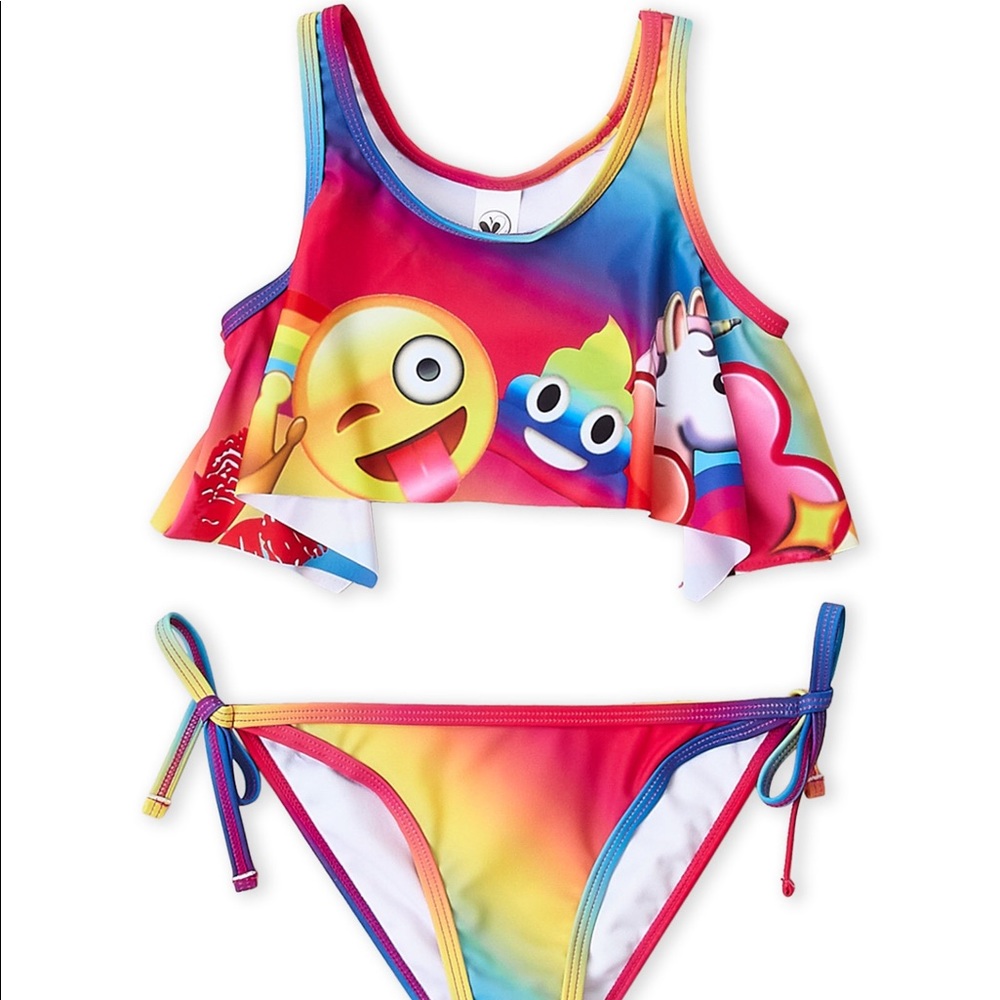 🆕Limeapple Emoji  2 pc bathing suit suit❤️